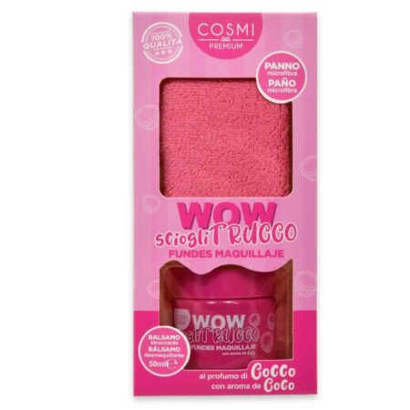 Cosmi wow burro struccante con panno lavabile 50 ml cocco