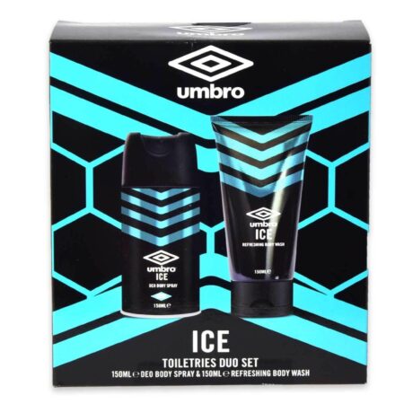 Umbro confezione regalo ice bagno schiuma 150 ml + deo spray 150 ml