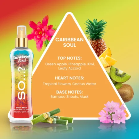 so fragrance acqua profumata 200 ml Carribbian soul
