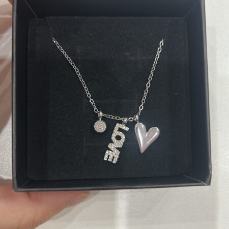 Collana amour silver con ciondolo